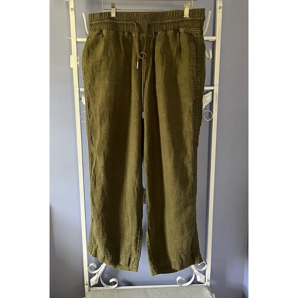 Quince Women 100% European Linen Wide Leg Pants Sustainable Eco Staple Comfy L - Picture 1 of 7